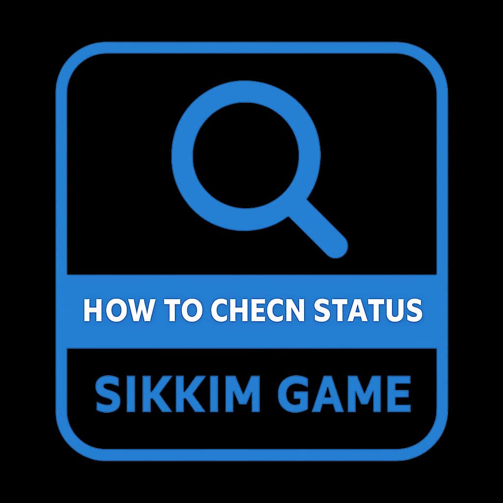 A minimalistic icon for Sikkim Game status check.