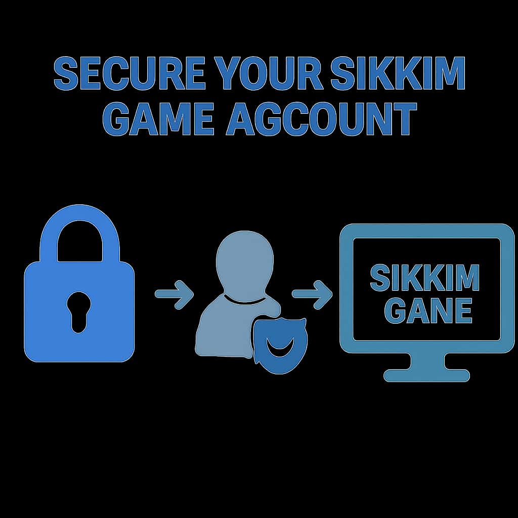An educational illustration on securing Sikkim Game accounts.