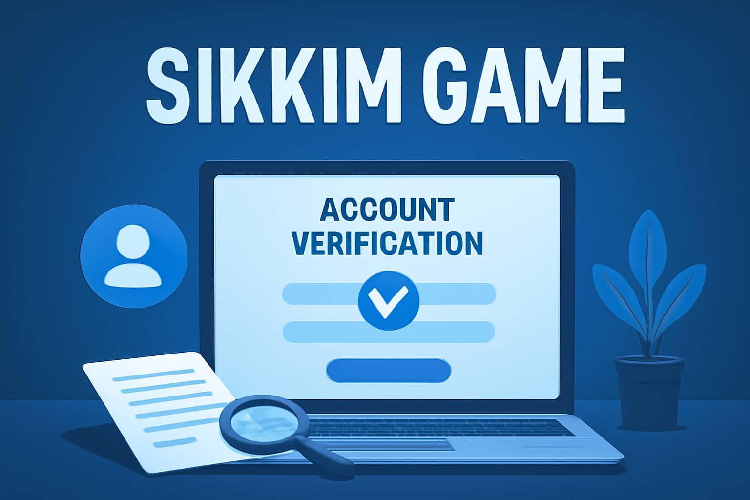 An informational depiction of Sikkim Game Account Verification, showcasing secure account management.