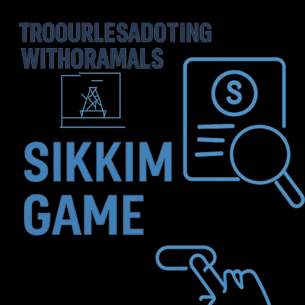 Diagram explaining withdrawal troubleshooting steps for Sikkim Game.