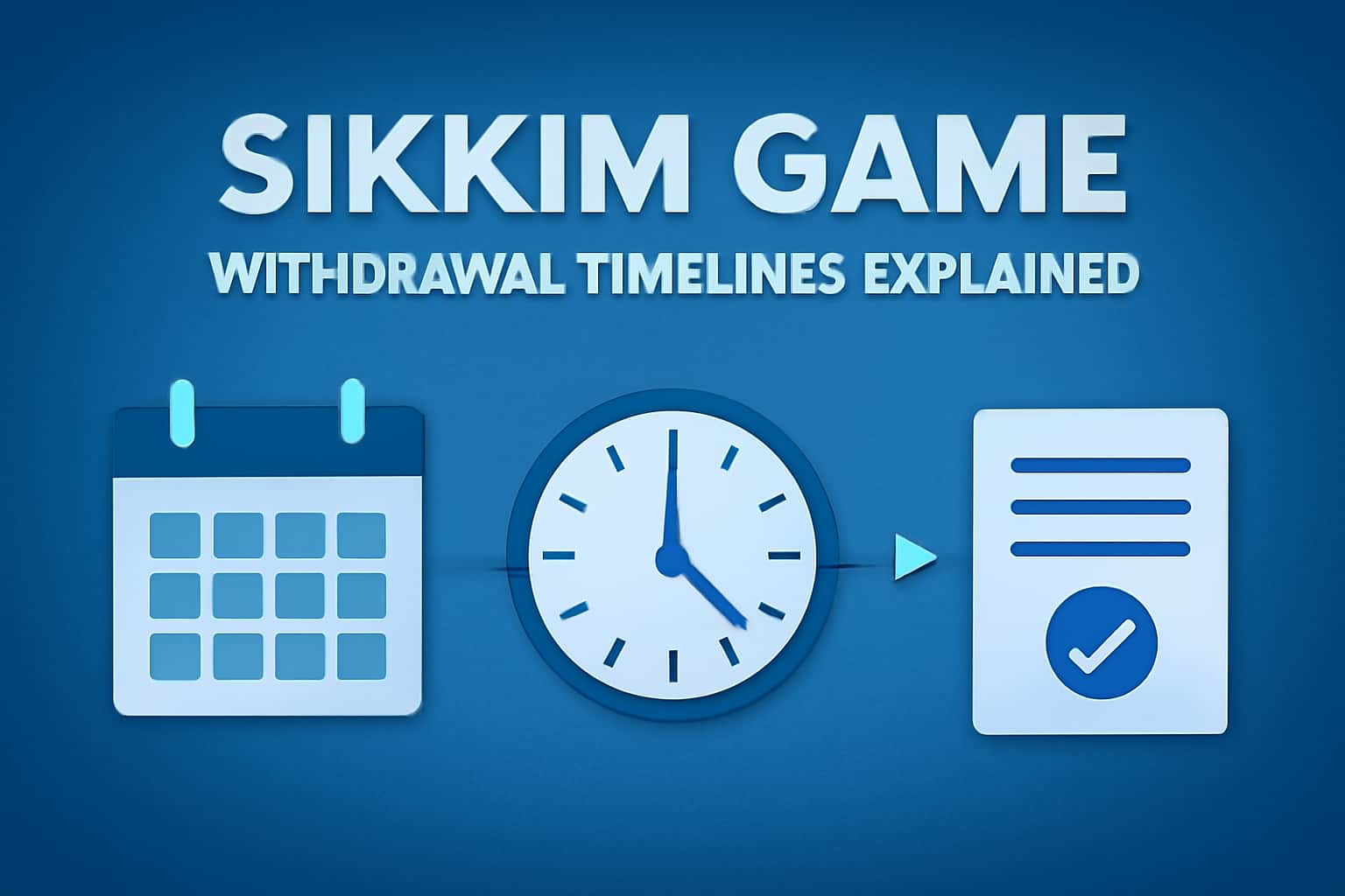 An informative visual representation illustrating Sikkim Game withdrawal timelines.