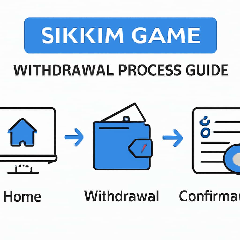 An educational diagram illustrating key steps in the Sikkim Game withdrawal process.