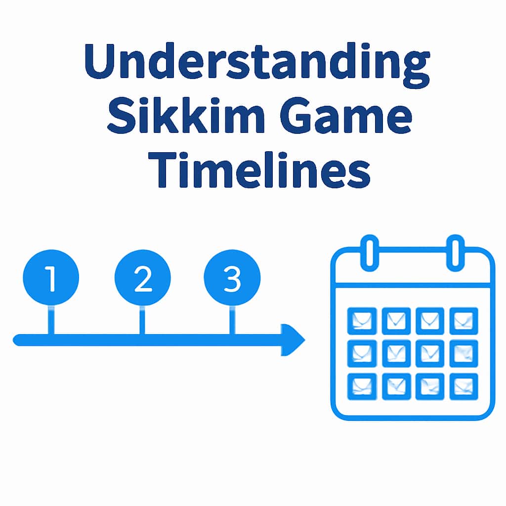 Illustration explaining the process of Sikkim Game timelines.